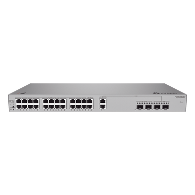 HUAWEI - Switch Administrable Capa 2 / 22 Puertos PoE+ Gigabit + 2 Puertos PoE+ 2.5 Gbps + 2 SFP 2.5 Gbps + 2 SFP+ 10 Gbps / PoE Perpetuo 400 W / 3.54 ft x 1.81 ft x 1.18 ft