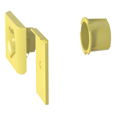 PANDUIT - Accesorio de Salida a Tubo / 1.5 in (38 mm) / Canaletas 4x4, 6x4, 12x4 / Color Amarillo / PC/ABS / Telcordia GR-63-CORE