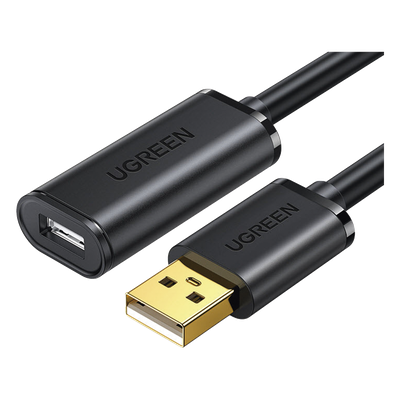 UGREEN - Cable de Extensión Activo USB 2.0 / 30 m (98.4 ft) / Macho-Hembra / Amplificador FE1.1S / 480 Mbps / Blindaje Triple