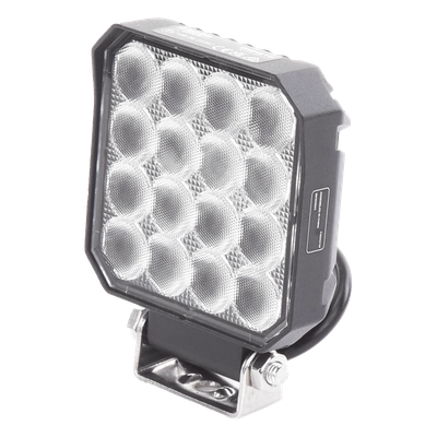 ECCO - Luz de Trabajo LED / 16 LEDs / 1655 Lúmenes / 12-24 VCD / Carcasa de Aluminio / Lente de Policarbonato