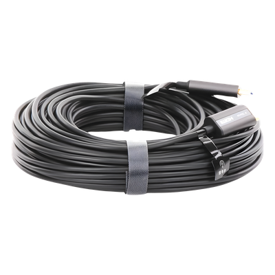 UGREEN - Cable HDMI de 30 Metros (98.43 Pies) por Fibra Óptica 4K@60Hz | Fibra de 4 Núcleos + Cobre EstaÑado de 7 Núcleos | Compatible con HDMI 2.0 | Alta Velocidad 18 Gbps | 3D | HDR | Carcasa de Zinc | Premium | 2 AÑos de GarantÍa