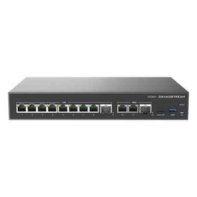 GRANDSTREAM - Firewall NG / Router VPN 3 Gbps / IP PBX 12 Usuarios / Switch 10 Puertos Gigabit / 4 Puertos PoE / 2 SFP 2.5G / Wi-Fi 6 Dual Band