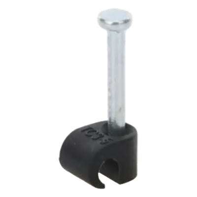 THORSMAN - Grapa para Fibra Óptica / Clavo Integrado 19.1 mm / Polipropileno UV / Rango Térmico -10°C a +120°C / 100 Piezas