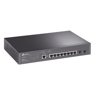 TP-LINK - Switch Gigabit Administrable / 8 Puertos RJ45 + 2 SFP / 20 Gbps / SDN Omada / QoS 8 Colas / IPv4/IPv6