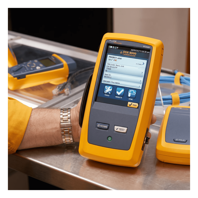 FLUKE NETWORKS - Certificador de Cable de Cobre / Cat5e a Cat8 / 2 GHz / WiFi Integrado / Pantalla 5.7" (14.48 cm) / Precisión Nivel VI