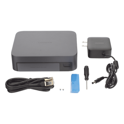 UGREEN - NAS Compacto / 4 Ranuras SSD M.2 NVMe PCIe 4.0 y 3.0 / Intel Core i5-1235U 10 Núcleos / 10GbE / Thunderbolt 4 40 Gbps / HDMI 8K / DDR5 hasta 64 GB