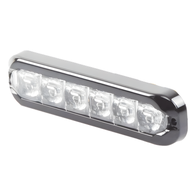 ECCO - Luz de Advertencia Direccional Flexible / 12 LED Duales / Rojo/Blanco / Montaje Curvo hasta 120° / IP69K / IP67 / SAE Clase I y II / 12-24V / 69 Patrones de Destello
