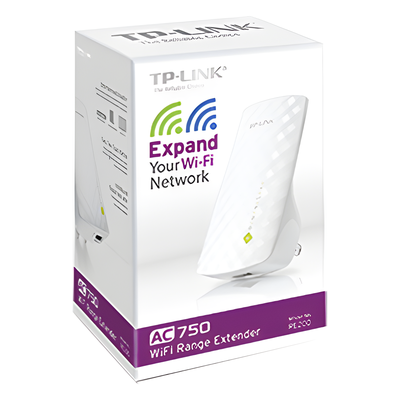 TP-LINK - Repetidor WiFi / Doble banda AC / 750 Mbps / 2.4 y 5 GHz / Puerto Ethernet 10/100 Mbps