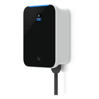 UBIQUITI - Estación de Carga EV UniFi Connect Lite / 11 kW Nivel 2 / Conector SAE J1772 / Intemperie Type 3R / Cable 7 m / Control de Acceso NFC / Gestión UniFi Connect