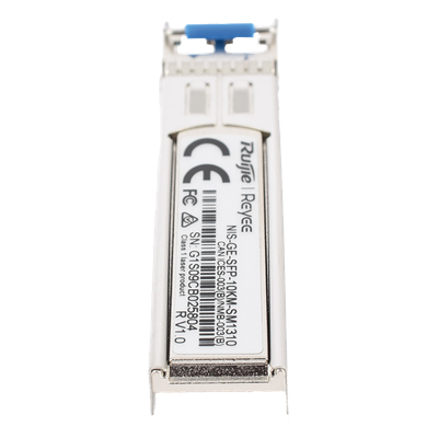 RUIJIE - Transceptor SFP 1G / Monomodo 10 km (32808.4 ft) / 1310 nm / LC / Industrial -40 a 85 °C / DDM