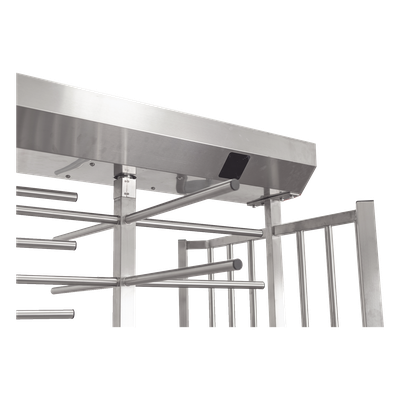 ACCESSPRO - Torniquete Doble de Cuerpo Completo / Acero Inoxidable 304 / 25 Personas/min / 110 VAC / Apertura Automática en Emergencias