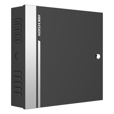HIKVISION - Controlador de Acceso / 1 Puerta / 2 Lectores Wiegand o RS-485 / 10,000 Tarjetas / 50,000 Eventos / Gabinete Metálico con Fuente 12Vcc/8A / Batería de Respaldo / TCP/IP / -20°C a 65°C