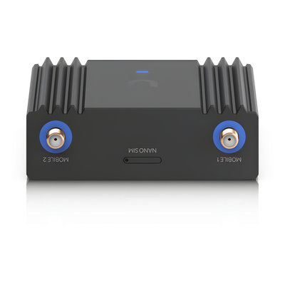 UBIQUITI - Router Celular LTE / Wi-Fi 4 / 2 Puertos FE / LTE Cat 4 150 Mbps / Dual Antena SMA / Alimentación USB-C o ATX DC