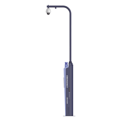 HIKVISION - Estación de Pánico con Videollamada / Cámara 2 Megapixel / Sirena 110 dB / Alarma Visual RGB / IP65 / Switch 8 Puertos / Captación de Voz 5 m (16.4 ft)