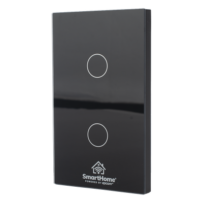 SMARTHOME BY EPCOM - Interruptor Inteligente / 2 Circuitos / ZigBee / 800 W por Canal / 100-250 V / 120 mm x 72 mm