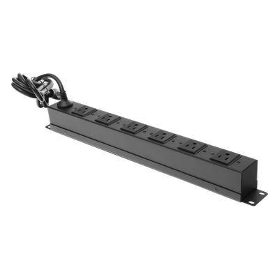 THORSMAN - Tomacorriente multiple horizontal para rack de 19in, 6 contactos (THE0040092001001)