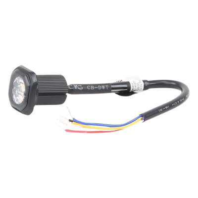 ECCO - Lámpara oculta LED / Bajo perfil / Ámbar claro / 12-24 VDC / SAE Clase I / 98 patrones / Montaje empotrado