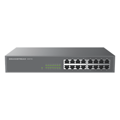 GRANDSTREAM - Switch No Administrable / 16 Puertos Gigabit / Capacidad 10 Gbps / 120 x 65 x 24.5 mm / 0.39 x 0.21 x 0.08 ft