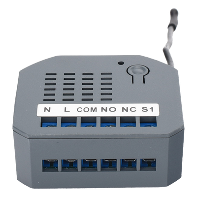 SMARTHOME BY EPCOM - Micromódulo On/Off Z-Wave / Alimentación Universal 85-260V AC / Frecuencia 908.4 MHz / Contacto Seco 250V/3A / Compacto 44x38x17 mm (1.73x1.50x0.67 in)