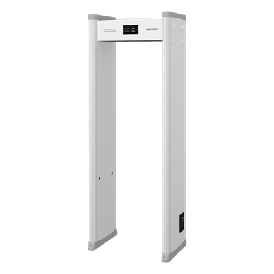 HIKVISION - Arco Detector de Metales de 18 Zonas con Pantalla LCD de 7" / Conteo de personas y Alarmas / Ajuste de Sensibilidad e Interferencias