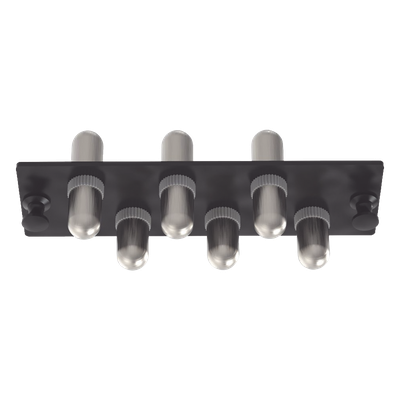 PANDUIT - Placa Acopladora de Fibra Óptica / 6 Conectores ST Simplex / Monomodo OS1/OS2 / Diseño Modular