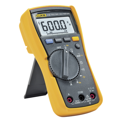 FLUKE - Multímetro Digital / Valor Eficaz Verdadero 6000 Recuentos / CAT III 600 V / Protección 6 kV / Pantalla LED Retroiluminada