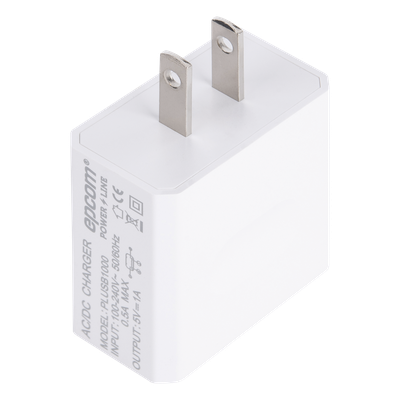 EPCOM POWERLINE - Cargador Micro-USB Profesional / 5 VCC / 1 A / Entrada 100-240 VCA / 1.94 x 1.67 x 0.96 in