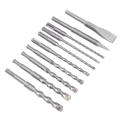 MAKITA - Juego de Brocas y Cincéles SDS PLUS / 10 Piezas / 3/16'' a 9/16'' / 6-1/4'' (158 mm) Largo Estándar