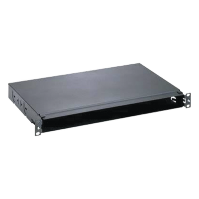 PANDUIT - Panel de Distribución de Fibra Óptica / Montaje Rack 19" / 1UR / Hasta 96 Fibras / Bandeja Fija / 4 Casetes QuickNet o Placas FAP/FMP