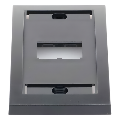 PANDUIT - Placa de Pared Vertical / 2 Puertos Mini-Com / Con Espacio para Etiquetas / 2.75 x 4.5 pulgadas / Negro