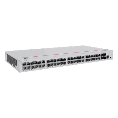 HUAWEI - Switch Administrable Capa 2 / 48 Puertos Gigabit / 4 Uplink 10GE SFP+ / 176 Gbps / 131 Mpps / Gestión en Nube Gratuita