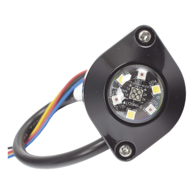 ECCO - Estrobo Oculto LED / 6 LEDs de Alta Intensidad / 16 Patrones de Destello / IP67 e IP69K / 12-24 VCC / 45.8 x 32.6 x 18.8 mm