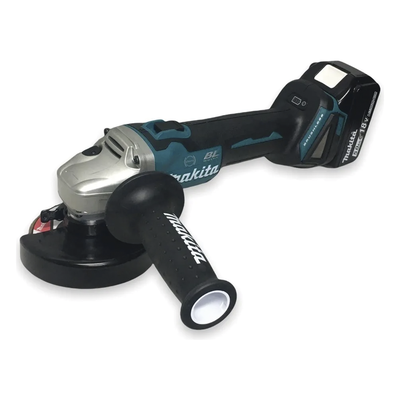 MAKITA - Miniesmeril angular / 115mm (4-1/2in) / 18V Li-ION 5.0 Ah / 5,800 RPM / Brushless / Freno eléctrico / Protección contragolpe