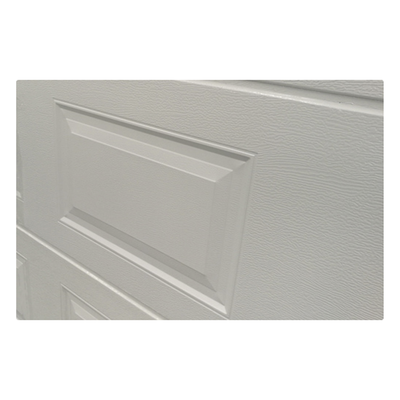 ACCESSPRO - Sección de Puerta de Garage / Aislante Poliuretano 43 mm / Lámina Calibre 26 / Diseño Americano 4 Cuadros / Color Blanco / Compatible GARAGE108SC