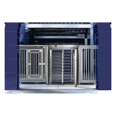 ACCESSPRO - Torniquete de Cuerpo Completo / 25 Personas/min / Acero Inoxidable / Rotación 90° / Interior y Exterior / 110 VCA