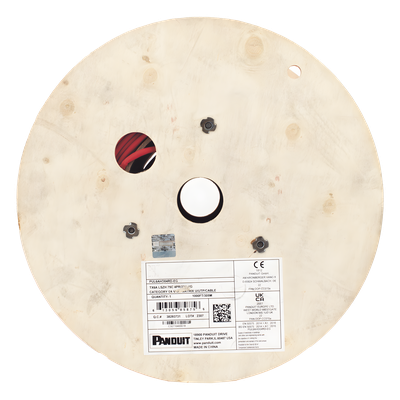 PANDUIT - Bobina de Cable UTP / Cat6A / 23 AWG / LSZH / 305 m (1000 pies) / Rojo