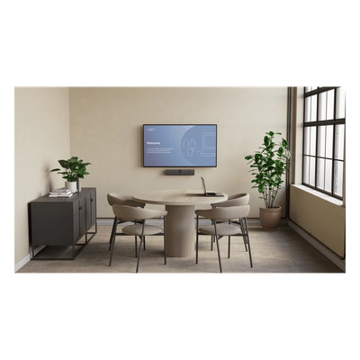 JABRA - Barra de Video Inteligente / 4K / Campo de Visión 120° Horizontal (132° Diagonal) / 6 Micrófonos / USB-C 3.2 Gen 1 / BYOD Plug and Play / Encuadre Inteligente con IA / Altavoz Dúplex Integrado