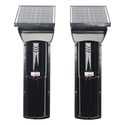 SFIRE - Detector Fotoeléctrico Solar / 3 Rayos IR / 100 m (328 ft) Exterior / 4 Frecuencias / Batería 4,000 mAh / Sincronización Digital