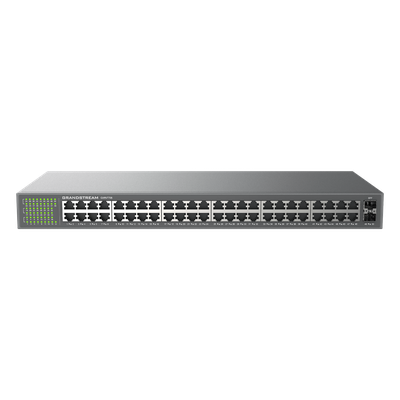 GRANDSTREAM - Switch No Administrable / 48 Puertos Gigabit / 100 Gbps / 2 SFP / Montaje Rack / 9KB Jumbo Frame