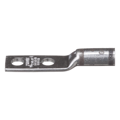PANDUIT - Zapata de compresión LCD4-14A-L para cal. 4 Awg, Doble barreno para tornillo prisionero de 1/4, Espaciado de orificio 16mm, 1 Pz