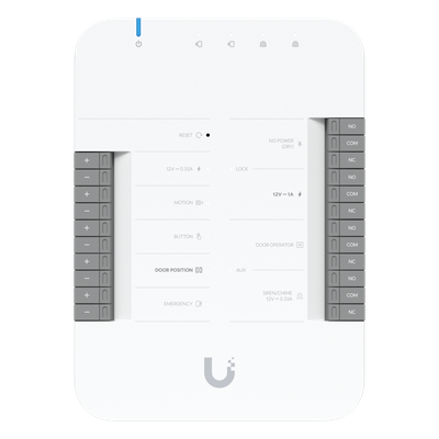 UBIQUITI - Kit de Control de Acceso IP / 1 Puerta / 2 Lectores NFC / Pantalla Táctil / Audio Bidireccional / Cámara Integrada / PoE