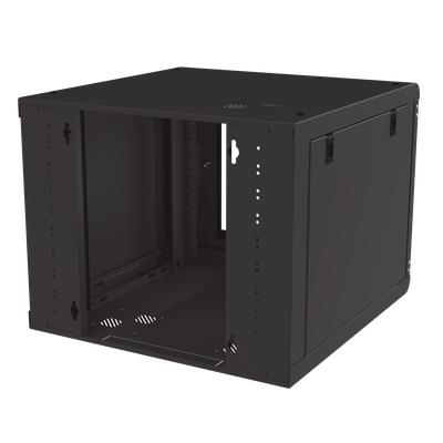 LINKEDPRO - Gabinete de Pared 9U / 635 mm (2.08 ft) Profundidad / Acero Reforzado / Capacidad 100 kg / Cristal Templado