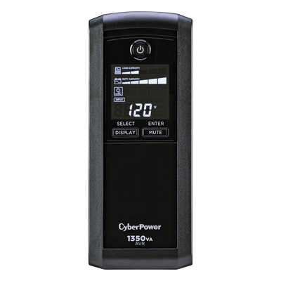 CYBERPOWER - UPS de 1350 VA/815 W, Topología Línea Interactiva, Entrada 120 Vca NEMA 5-15P, Tipo Mini Torre, Con 10 Tomas NEMA 5-15R