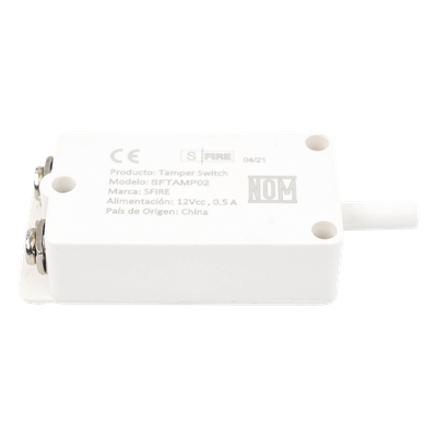 SFIRE - Tamper Switch / Contactos de Plata / 0.150 Ω Máx / 12 VDC / 0.5 A / Certificación UL y CE