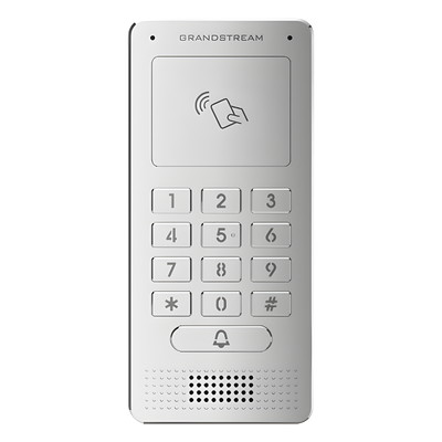 GRANDSTREAM - Audioportero IP / SIP / RFID y Teclado Retroiluminado / IP65 / IK06 / 3 Entradas y 2 Salidas de Alarma