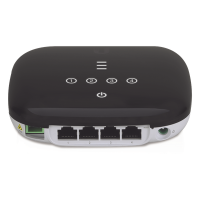 UBIQUITI - CPE GPON / Wi-Fi 802.11n / 2.488 Gbps Downstream / 4 Puertos LAN Gigabit / PoE Pasivo 24V / 128 Dispositivos