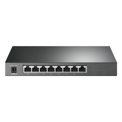TP-LINK - Switch Gestionado / 8 Puertos Gigabit / 4 Puertos PoE+ 30 W / Presupuesto PoE 62 W / Gestión Cloud / L3 Static Routing / Sin Ventilador / Carcasa Metálica