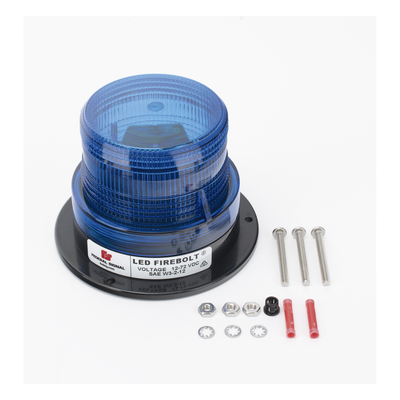 FEDERAL SIGNAL - Estrobo LED / 15 patrones de destello / 12-72 Vcc / Montaje en tubería 1/2 pulgada / SAE J845 Clase 2