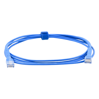 UBIQUITI - Cable Ethernet Cat6 / 2 m (6.56 ft) / RJ45 Flexible / Prueba Fluke / Diámetro Ultrafino / Azul