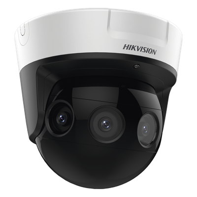 HIKVISION - PanoVu Series / Vista Panorámica 180° / 16 Megapixel en Total / 4 Lentes 2.8 mm (4 Lentes 4 Megapixel) / 20 mts IR / Exterior IP67 / IK10 / 12 Vcc / PoE+ / Micro SD